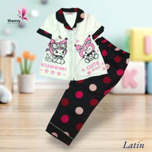 Đồ Bộ Pijama Bé Gái Bộ Quần Dài Dài Tay Ngắn Cho Bé 10-50kg - Đồ Mặc Nhà Cho Bé