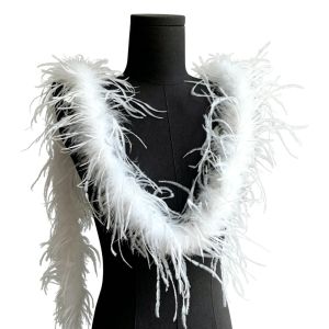 ALLLUCK Fluffy Imitation Long Hair Strips Multicolor 8cm Width Artificial Fur Ribbon Accessories Plush Texture Feather Shawl DIY Accessories