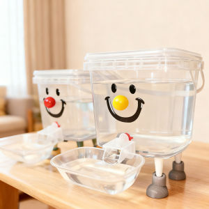 Meilovmao Pet Water Fountainr Transparent Automatic Water Dispenser Large Capacity Pet Water Fountain Bekas Air Kucing