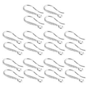 Set of 20 Comfortable Copper Earring Hooks Half Made Earrings Hooks DIY Earrings Accessories Handmade Ornaments