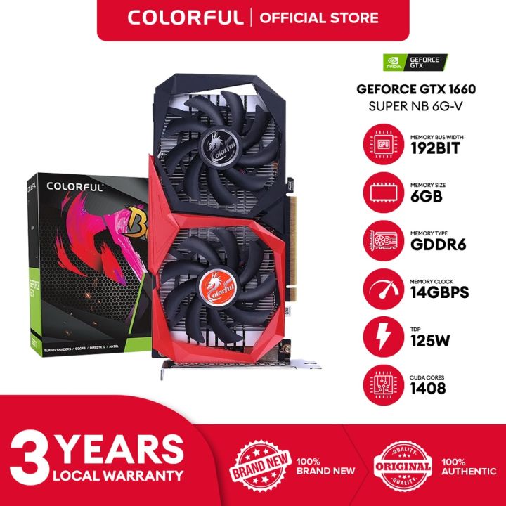 COD Colorful GeForce GTX 1660 SUPER NB 6G-V Graphic Card | Lazada PH