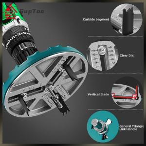 【จัดส่งในประเทศ】มัลติฟังก์ชั่น Universal Hole Opener ปรับได้ 45-130 มม. เครื่องมือเจาะไฟฟ้า เครื่องมือตัดไม้