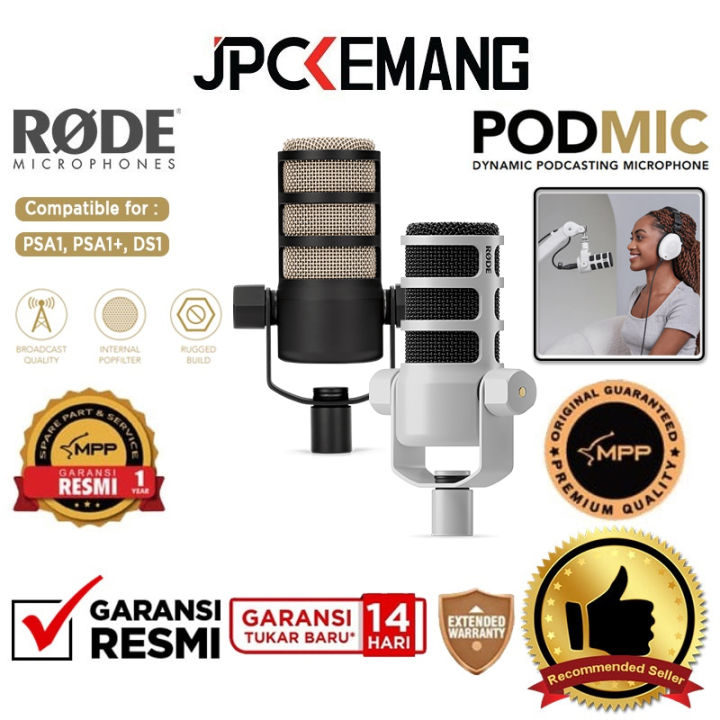 Rode PodMic Dynamic Podcasting Microphone JPC KEMANG ORIGINAL