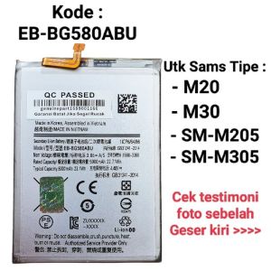 Baterai Original Sams M20 M30 EB-BG580ABU Batre Battery Original