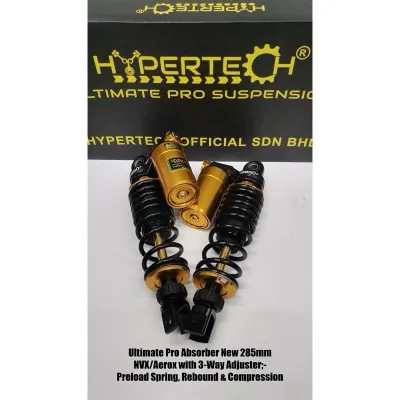 Yamaha NVX155 V1 V2 V3 HYPERTECH Ultimate Pro Absorber 285MM With Rebound & Compression Adjuster Special Design Monoshock