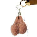 Tricky Men Penis Pendant Simulation Testicle Keyring Keychain Mini Car Keychain Accessories. 