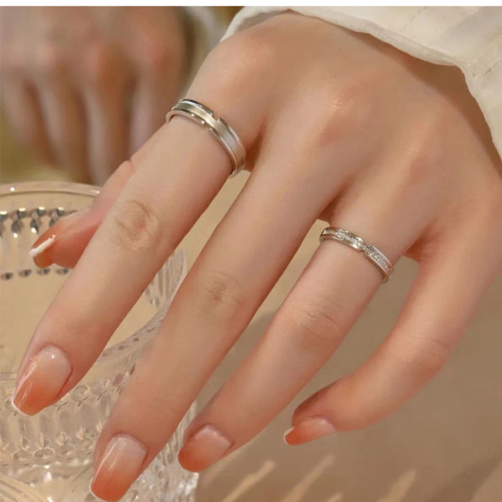 PT950 platinum ring couples ring men and women a pair of 18K