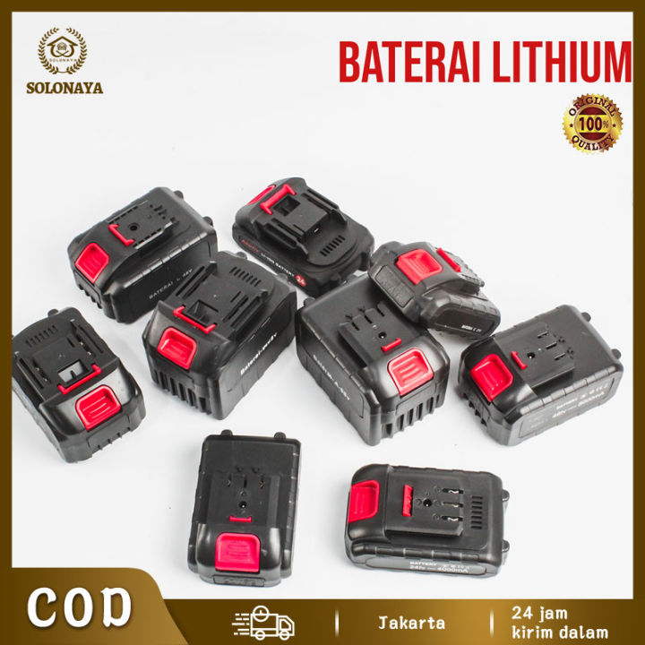 Baterai Litium Li-Ion 12V/21V/36V/98V Bor Electric Cordless ...