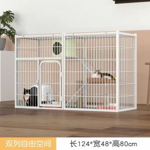 CHONG CHONG 2/3 Layer Large Cat Cage Assemblable Cat House Large Space For Kitty