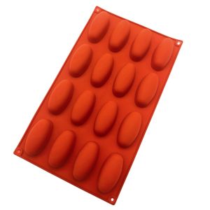 Khuôn silicone sô-cô-la hình viên nang hình oval 16 lỗ chống dính cho kẹo đá viên khuôn bánh mini Dim sum dụng cụ làm bánh2026