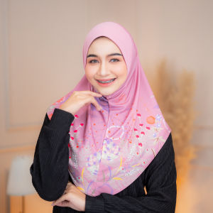 ผ้าคลุมฮิญาบแบบสวมสำเร็จ รุ่น MAYSIYA เหมาะสำหรับใส่รายอออกงานอิสลามหรือรับแขก HL84