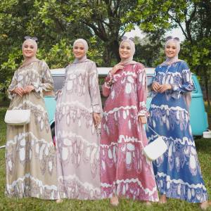 Kain Maxmara Motif Kaluna harga untuk setengah meter untuk gamis tunik mukena kerudung