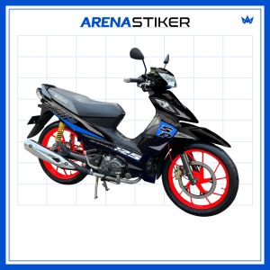 SH03c Sticker Suzuki Shogun 125 Sp Stiker Striping Lis Shogun 125 Variasi Retro Design Racing Line Lz