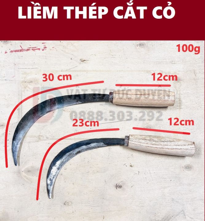 Liềm thép cắt cỏ,liềm gặt lúa và cắt cành cây chuyên dụng | Lazada.vn