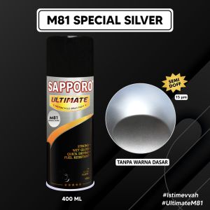 Sapporo Ultimate M81 Special Silver / Sapporo Ultimate / Cat Semprot / Cat Aerosol Terbaik / Sapporo Spray / Sapporo