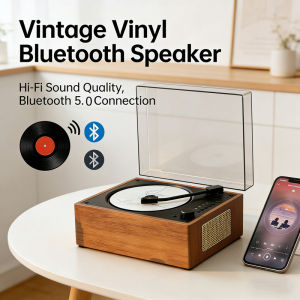 【SG】Multifunctional Cd Player with Speaker for Kpop Retro Bluetooth Stereo Portable Music Player
