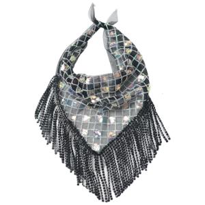 Khăn xếp Khăn Trùm Tóc lấp lánh phụ nữ nam quấn đầu tiệc độc thân Blingbling thạch Khăn Trùm Tóc Kiểu khăn quàng cổ