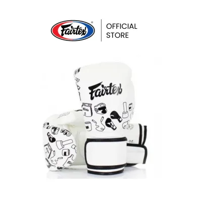 Fairtex นวมชกมวย BGV14W Graffiti นวยมวยหนังไมโครไฟเบอร์ ทนทาน น้ำหนักเบา ลดกลิ่นอับ นวยต่อยมวยสำหรับฝึกซ้อมหรือแข่งขัน