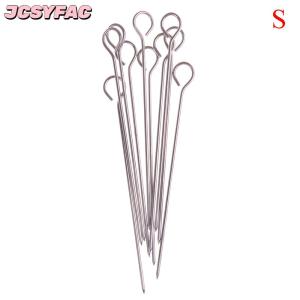 JCSYFAC 10 cái thịt ngỗng tròn nướng xiên que thép không gỉ BBQ kim