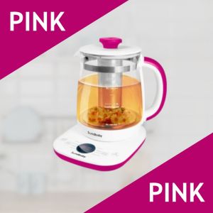 BOLDe Sundbaby Smart Digital Glass Kettle Teko Gelas Digital 1.5 Liter SKL 15 Warna Pink Biru dan Hitam