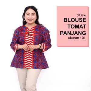 Atasan Batik Jumbo Wanita: Blouse Big Size untuk Seragam Kantor