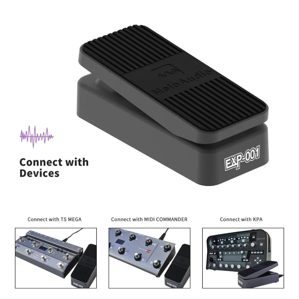 ギター MeloAudio EXP-001 Pedal de efeito baixo Meloaudio Exp-001 Volume Expression Wah