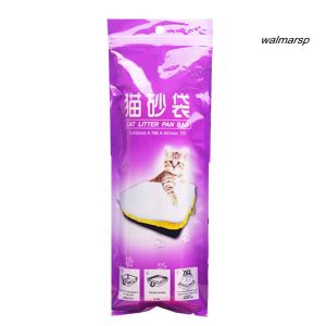 7Pcs/Roll Drawstring Thick Pet Cats Litter Pan Bag Liner Pouch Cleaning Supplies