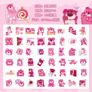 สติกเกอร์ PVC ลาย Sanrio Kawaii Kuromi My Melody Hello Kitty Cinnamoroll Melody สําหรับตกแต่งสมุด DIY 100 แผ่น