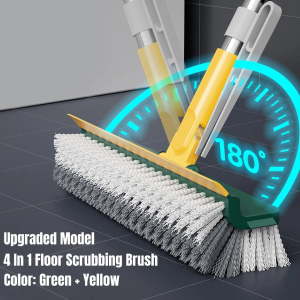 4IN1 Toilet Brush Magic Scrub Broom Penyapu Lantai Penggosok Sapu Berus Lantai Tandas Floor Cleaning Brush
