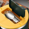 (WYVM) 1200ml Noodle Bowl with Lid, Stainless Steel Instant Noodle Bowl, Rapid Ramen Bowl with Filterable Lid. 