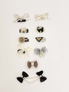 Maltese nose clip puppy bow headwear Yorkshire clip Bichonaccessory bb Hair clip