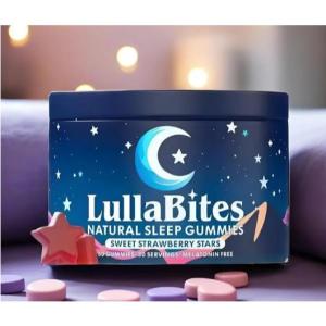 LullaBites Natural Sleep Gummies - Insomnia Dreaminess and Easy Awakening. Soothing Nerve Sleeping  Gummies