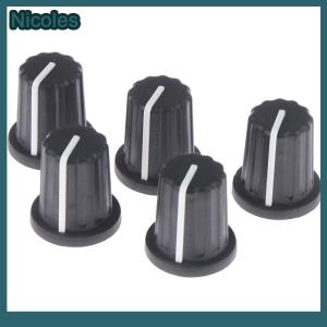 [Nicoles] 5pcs Rubber Half Shaft Knob Potentiometer Encoder Knob 270 Degree D-Shaped
