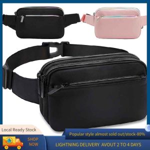 Sports waist bag for men and women multi-functional fitness strap bag waterproof waist bag with adjustable shoulder strap sports jogging travel and hiking bag