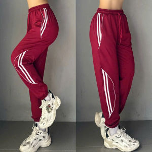 Quần Jogger Thể Thao Nữ Phối Sọc Quần Dài Tập Gym Yoga Aerobic Thun Lạnh Cao Cấp