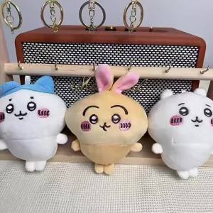 Keychain Japanese Version chiikawa Pendant doll small-footed Usagi small eight Ikawa doll plush toy birthday gift for daily keys bag decoration collections or gifting Designed to Adds the