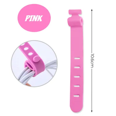 Lightweight Silicone Cable Winder Tie Wire Winder Cord Organizer USB Earphone Data Line Mouse Headphone Charger Holder