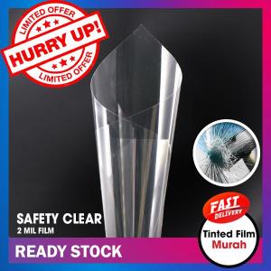 SAFETY CLEAR [SHUTTER PROOF TINT]  CAR SAFETY  FILM / TINTED FOR CAR / AUTOMOTIVE FILM (SIZE 26  X 60  / 26  X 120  / 26  X 180 )