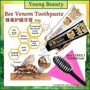 【READY STOCK现货】Bee Venom Gum Care Toothpaste (BUY 1 GET FREE 1 Toothbrush) * 蜂毒炎清护龈牙膏