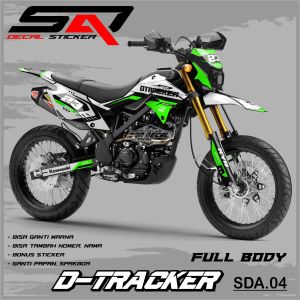 Decal Sticker Custoom Full Body KLX DTRACKER 150 Decal Variasi Motor DTRACKER 150 SDA.04