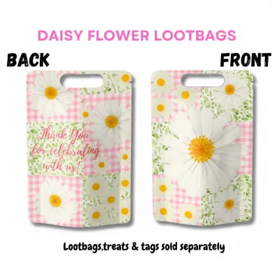 50pcs Butterfly Theme Food Grade Reusable Food Packaging Pouches Chips Bags Candy Bags Loot Bags BAby Shower Wedding