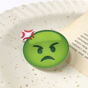 Acrylic Small Emoji Package Hair Clip Female Cute Funny Outdoor Fixed Broken Hair Duckbill Clip Hair Accessories