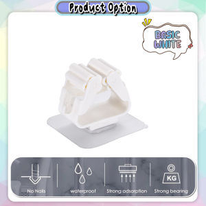[Little B House] Punch free Wall mounted Multifunction Mop Hook Up Hanger Organizer 扫把拖把夹挂钩 Klip Mop Penyapu - KW06