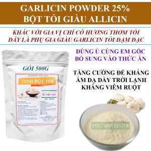 Bột Tỏi Garlicin 25% Bổ Sung Thức Ăn Chăn Nuôi Chứa Allicin Giúp Khỏe Ruột - Ngừa Viêm Ruột Tôm Cá
