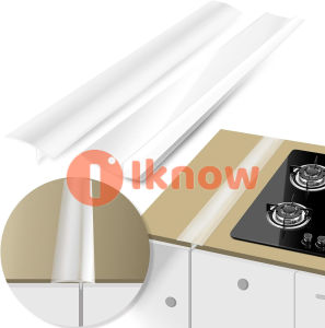 I know Gap Filler for Stove and Counter- Kitchen Stove Counter Gap Cover Silicone Gap Cover Between Stove and Counter 21 Inches Stove Gap Filler Heat Resistant Cover Easy Clean White