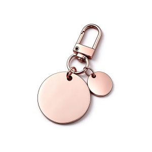 Custom Engravable Keychain Personalized Stainless Steel Key Rings for Christmas Crafts DIY Gifts