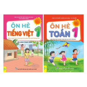 Sách - Bộ 2 cuốn Ôn Hè Toán + Tiếng Việt Lớp 1 - Biên soạn theo chương trình GDPT mới Cánh Diều - ndbooks