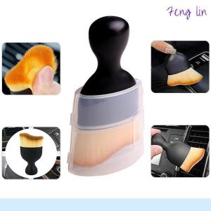🔥🔥🔥fenglin Car Interior Cleaning Brush with Cover Car Detailing Soft Bristles Cleaning Tools Dust Cleaner Brushes for Auto