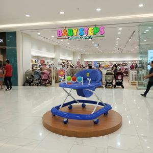 Girls Walker Push Cart Toy for Learning to Walk with Music and Side Step Turning Help