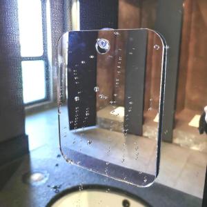 LEI Acrylic Anti Fog Mirror Shower Shaving Fogless Mirror Washroom Unbreakable Portable Travel Shaving Bathroom Accessories Tools